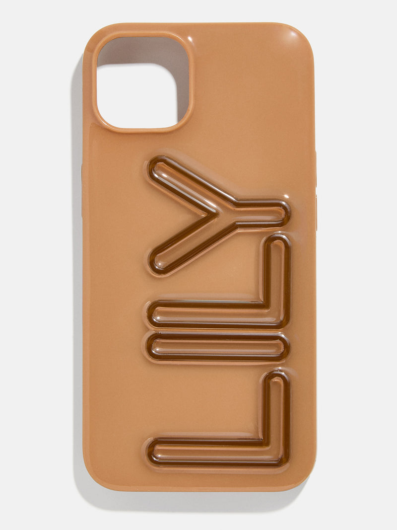 BaubleBar Fine Line Custom iPhone Case - Brown/Dark Brown - 
    Customizable phone case
  
