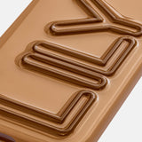 Fine Line Custom iPhone Case - Light Brown/Dark Brown