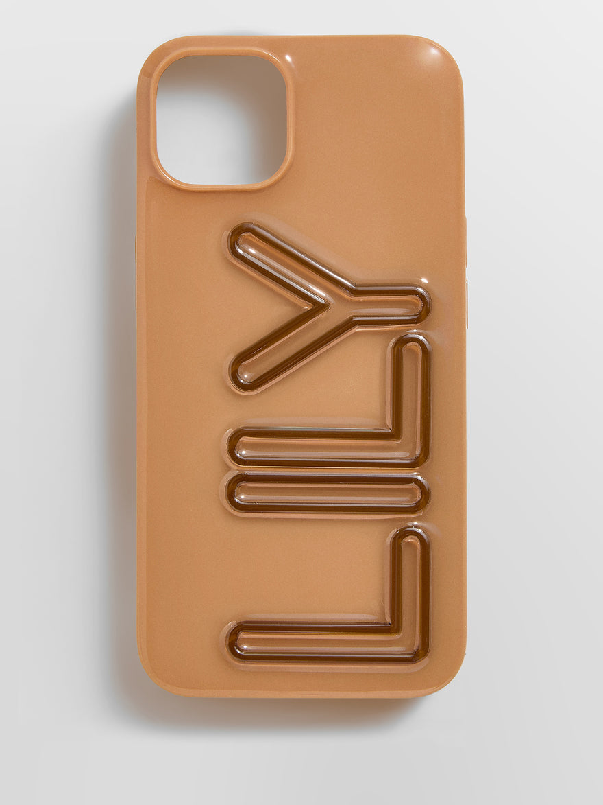 Fine Line Custom iPhone Case - Light Brown/Dark Brown
