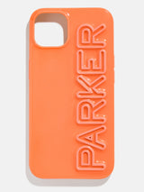 BaubleBar Fine Line Custom iPhone Case - Orange/Light Orange - 
    Customizable phone case
  
