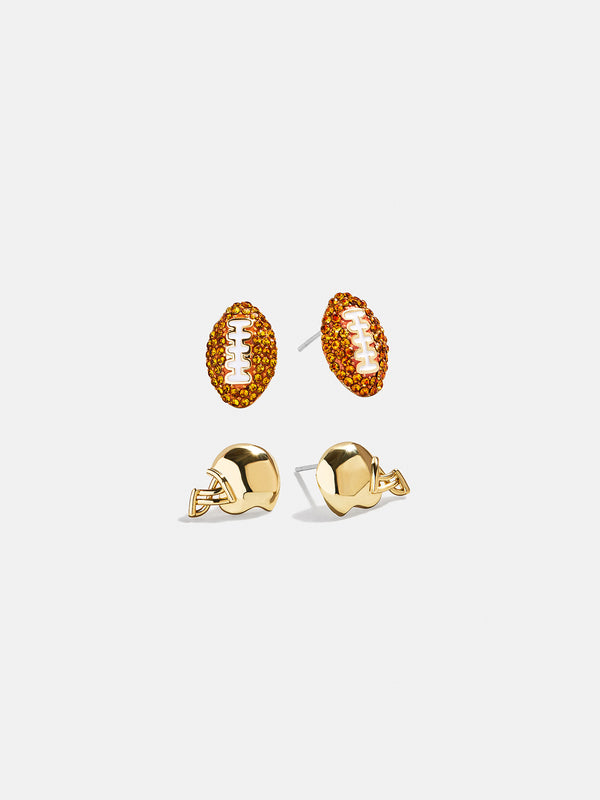 Draft Pick Earring Set - Football