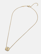 BaubleBar 18K Gold Initial Custom Pendant Necklace - Clear/Gold - 
    18K Gold Plated Sterling Silver, Cubic Zirconia stones
  

