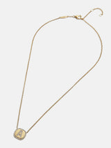 BaubleBar 18K Gold Initial Custom Pendant Necklace - Gold/Pavé - 
    18K Gold Plated Sterling Silver, Cubic Zirconia
  
