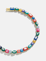 BaubleBar Kayden Bracelet - Dark Multi - 
    Mixed stone tennis bracelet
  
