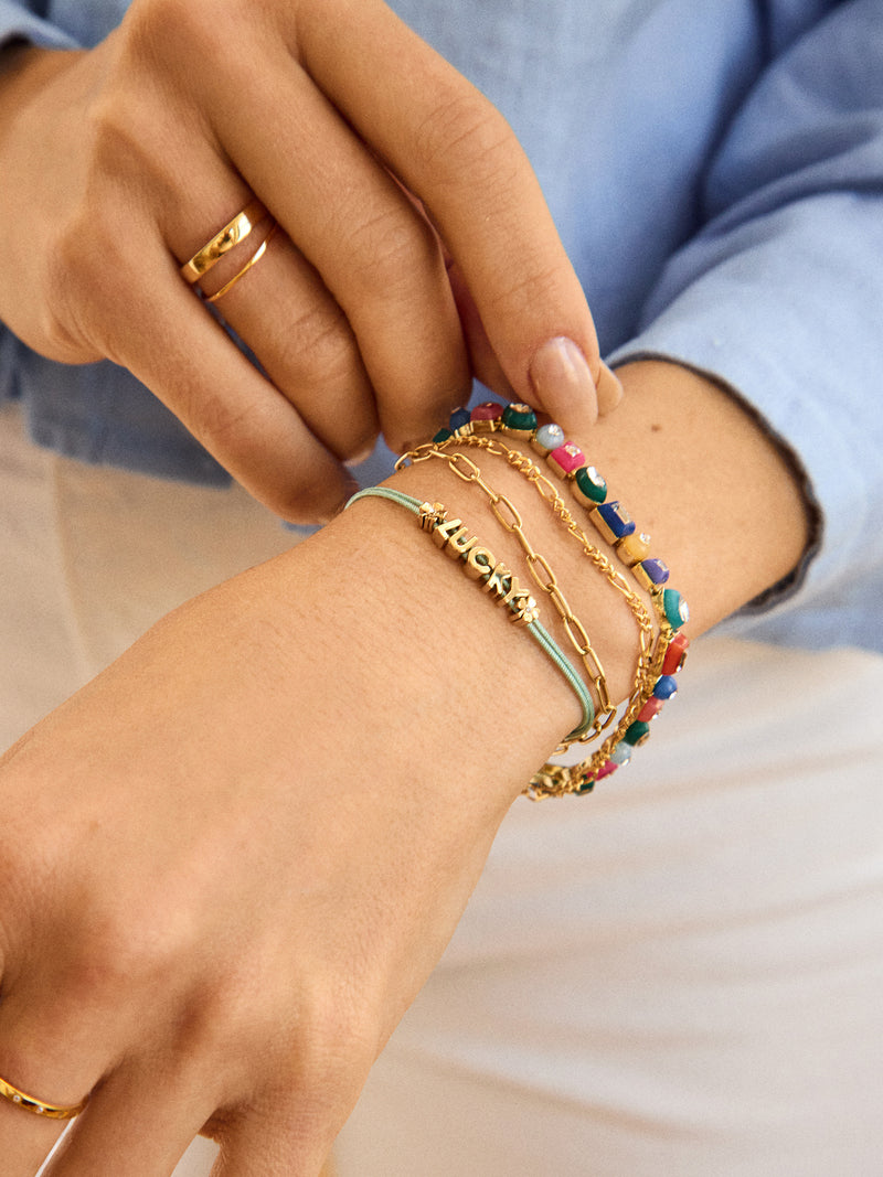 BaubleBar Kayden Bracelet - Dark Multi - 
    Mixed stone tennis bracelet
  
