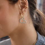 Mickey Mouse Disney Pavé Statement Earrings - Gold/Pavé