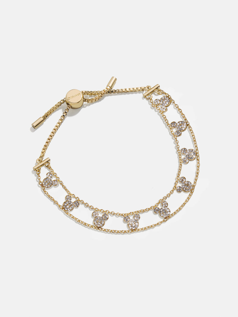 BaubleBar Disney Mickey Mouse Repeating Slider Bracelet - Gold/Pavé - 
    Enjoy 20% off - This Week Only
  
