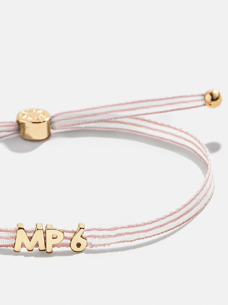 Custom Ribbon Bracelet - Light Pink Ribbon