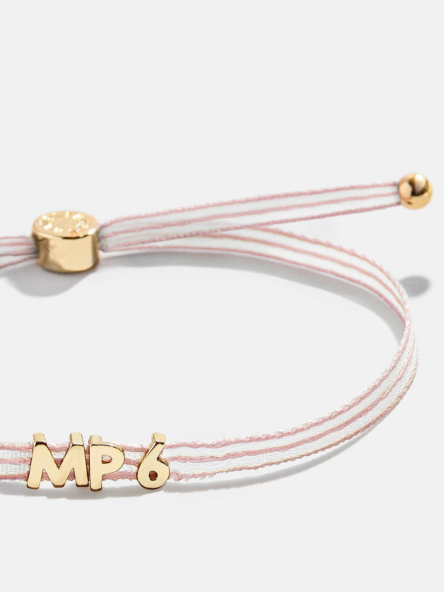Custom Ribbon Bracelet - Light Pink Ribbon
