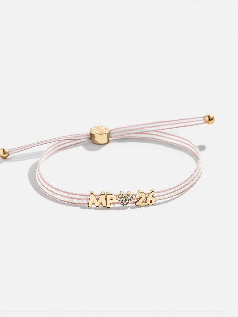 BaubleBar Custom Ribbon Bracelet - Light Pink Ribbon - 
    Custom ribbon nameplate bracelet
  
