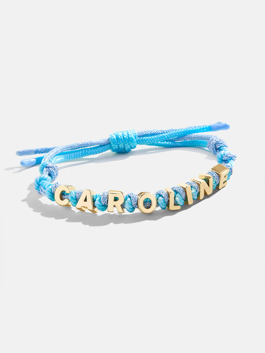 Paracord Waterproof Custom Nameplate Bracelet - Blue Berry