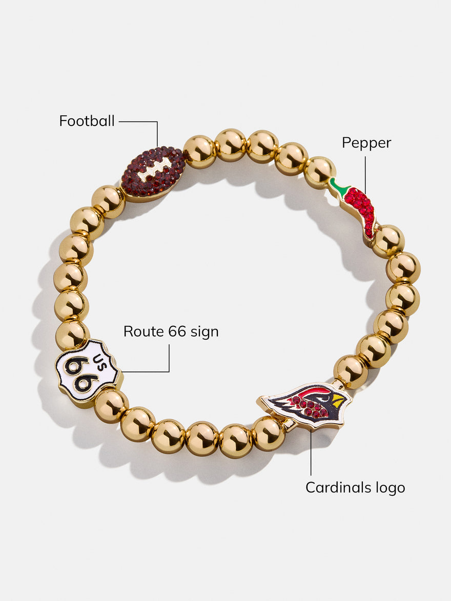 Arizona Cardinals NFL Pisa Charm Bracelet - Arizona Cardinals