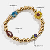 NFL Pisa Charm Bracelet - Baltimore Ravens