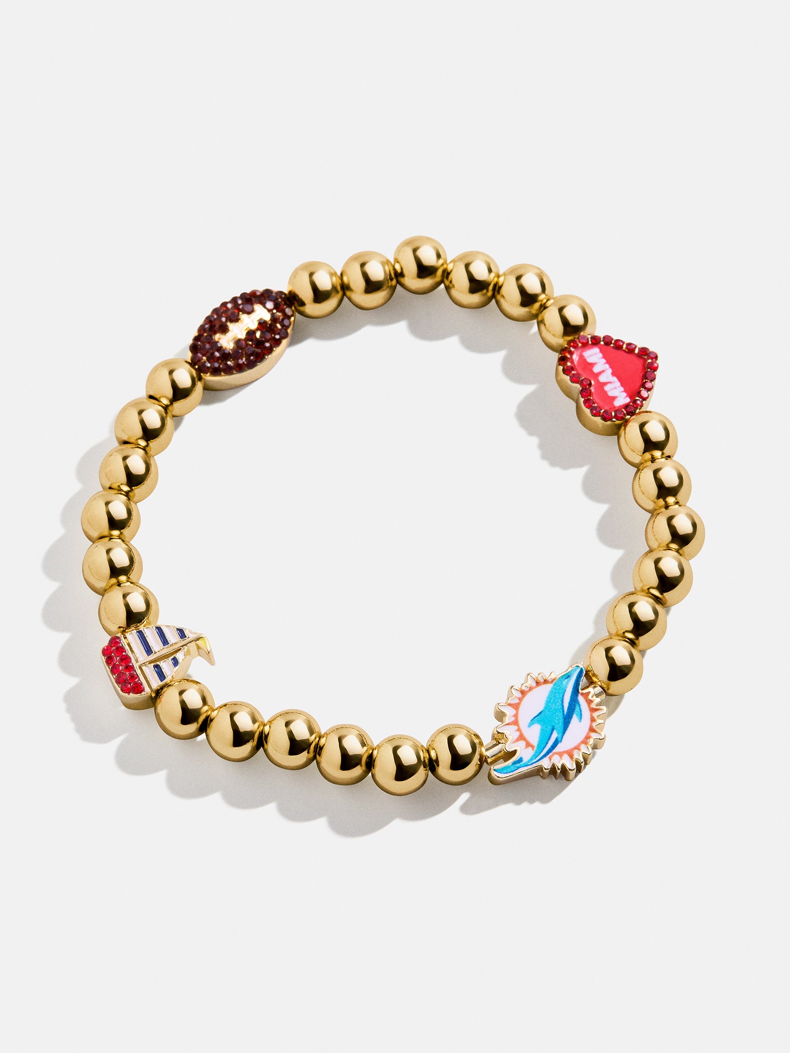 Miami Dolphins NFL Charm Bracelet Miami Dolphins NFL beaded charm bracelet BaubleBar