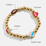 NFL Pisa Charm Bracelet - Miami Dolphins