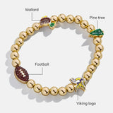 NFL Pisa Charm Bracelet - Minnesota Vikings