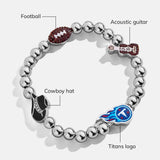NFL Pisa Charm Bracelet - Tennessee Titans
