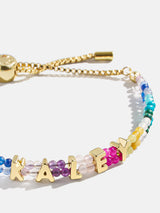 BaubleBar Semi-Precious Custom Nameplate Bracelet - Multi - 
    Customizable bracelet
  
