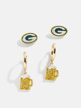 BaubleBar Green Bay Packers NFL Earring Set - Green Bay Packers - 
    Set of two Green Bay Packers earrings
  
