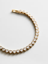 BaubleBar Kali Tennis Bracelet - Gold/Pavé - 
    Repeating heart tennis bracelet
  
