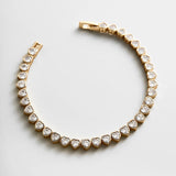 Kali Tennis Bracelet - Gold/Pavé