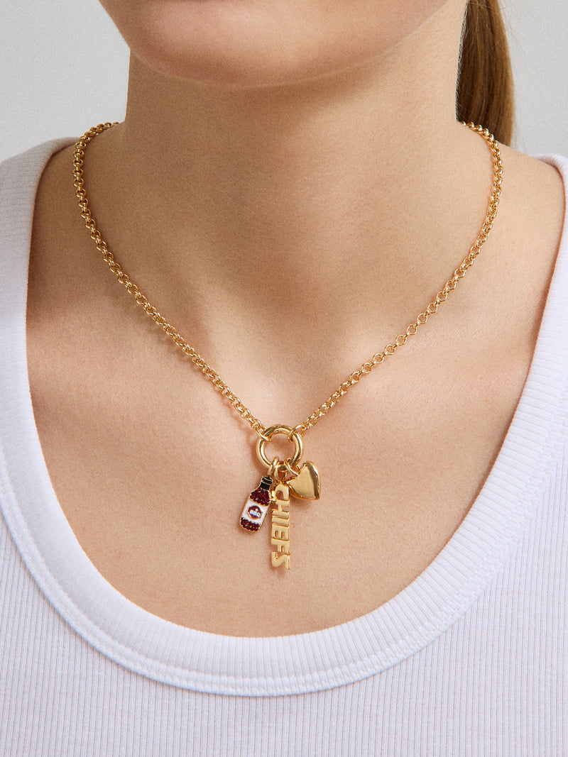 BaubleBar WEAR By Erin Andrews X BaubleBar Kansas City Chiefs Charm Necklace - Kansas City Chiefs - 
    Enjoy 20% off - This Week Only
  
