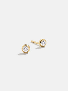 Mercedes 18K Gold Ear Cuff - Clear/Gold