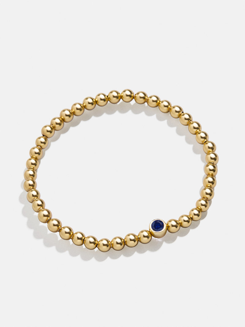 BaubleBar 18K Gold Birthstone Pisa Bracelet - Sapphire - 
    18K Gold Plated Sterling Silver, Cubic Zirconia
  
