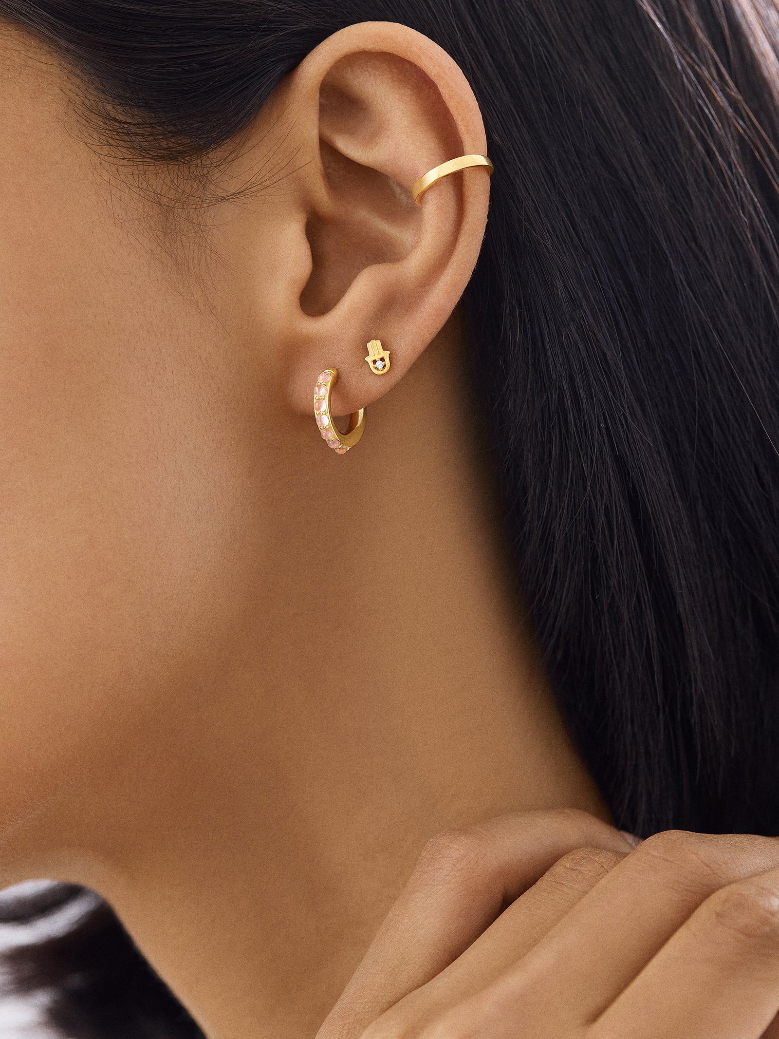 Semi precious earrings deals