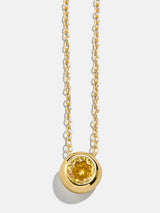 BaubleBar 18K Gold Birthstone Pendant Necklace - Topaz - 
    Ends Sunday: Enjoy 25% Off
  
