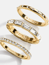 BaubleBar Amber Ring Set - Gold/Pavé - 
    Enjoy 20% off - This Week Only
  
