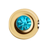 Birthstone Bead - Blue Zircon