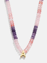 BaubleBar A - 
    Semi-precious initial necklace
  
