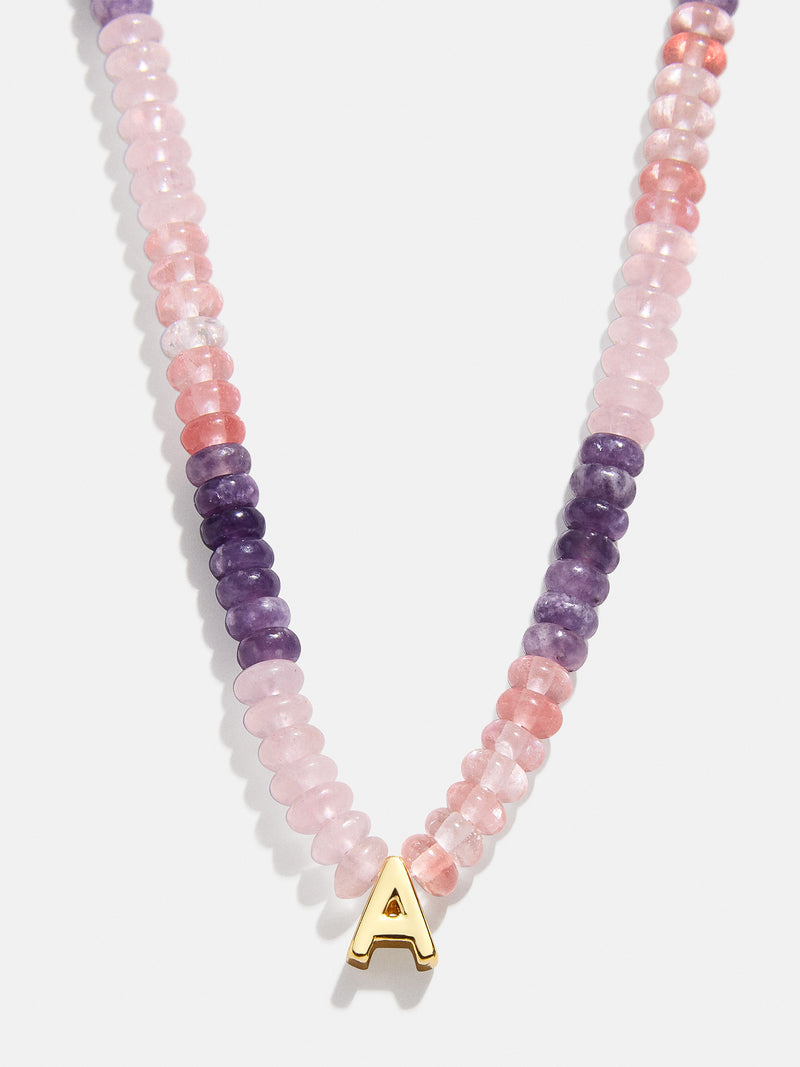 BaubleBar A - 
    Semi-precious initial necklace
  

