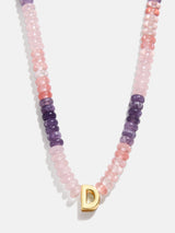 BaubleBar D - 
    Semi-precious initial necklace
  
