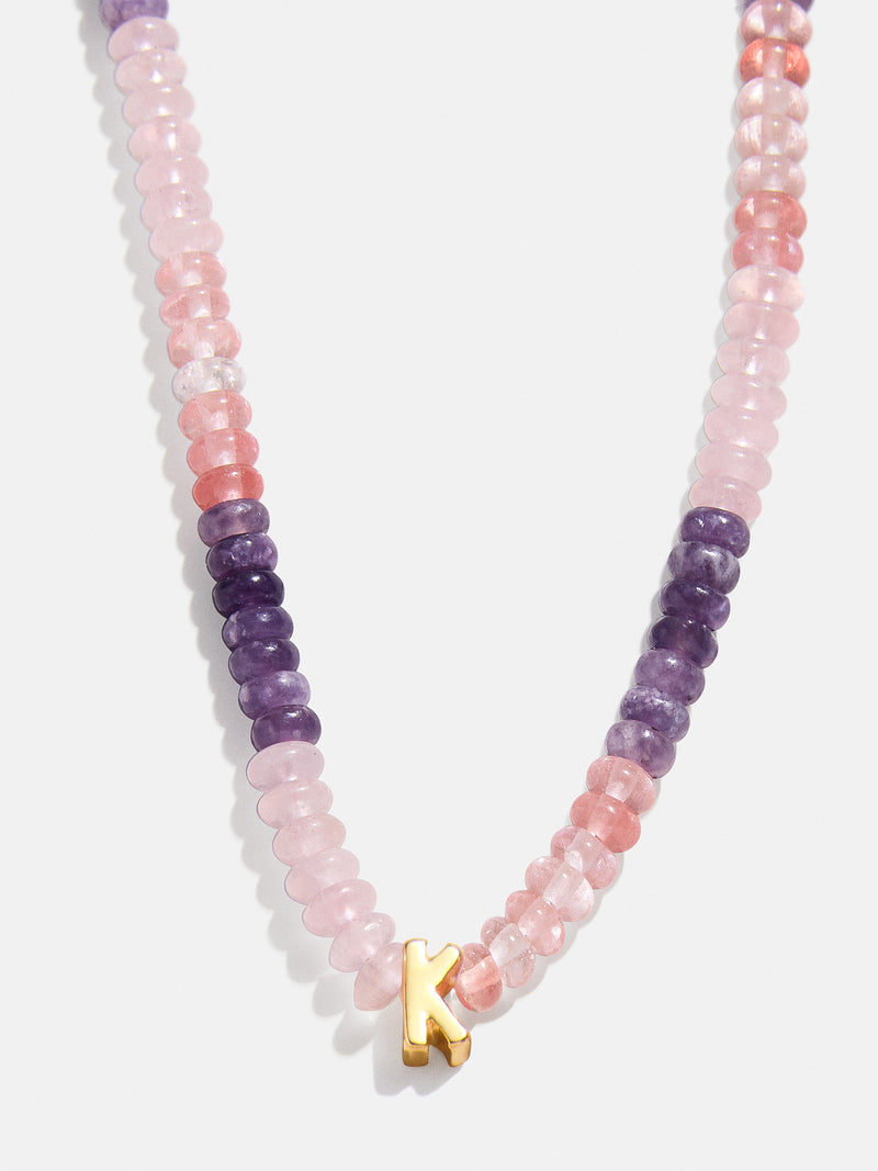 BaubleBar K - 
    Semi-precious initial necklace
  
