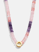 BaubleBar O - 
    Semi-precious initial necklace
  
