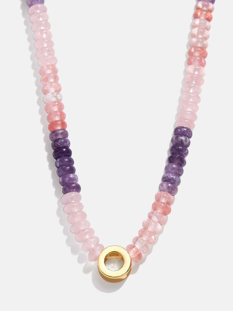 BaubleBar O - 
    Semi-precious initial necklace
  
