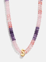 BaubleBar S - 
    Semi-precious initial necklace
  
