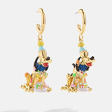 Pluto Disney Celebration Earrings - Gold