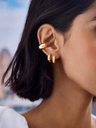Sydney 18k Gold Birthstone Earrings - Crystal