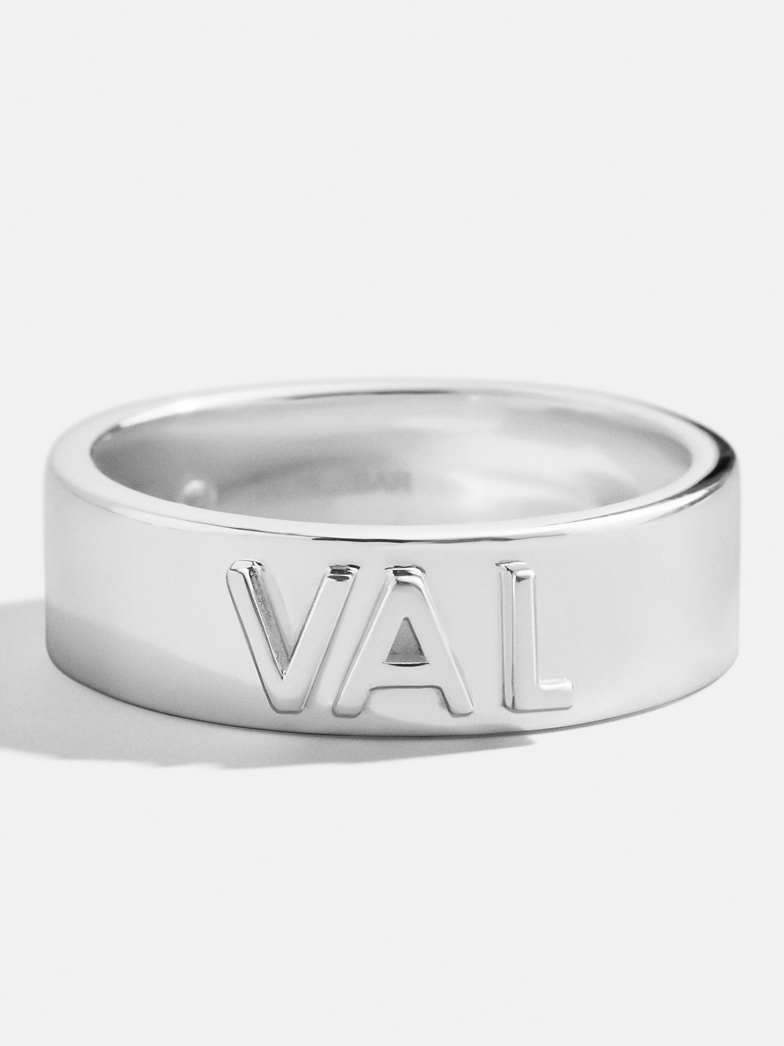 Sterling Silver Custom Block Ring - Sterling Silver – Ends Sunday ...