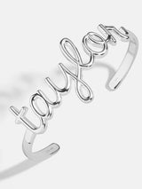 BaubleBar Sterling Silver Custom Nameplate Cuff Bracelet - Sterling Silver - 
    Ends Sunday: Enjoy 20% Off
  
