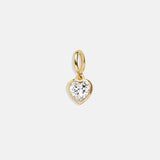 Heart Cluster Charm - Heart Gem