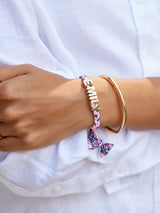 BaubleBar Custom Bandana Nameplate Bracelet - Blush - 
    Enjoy 20% off - This Week Only
  
