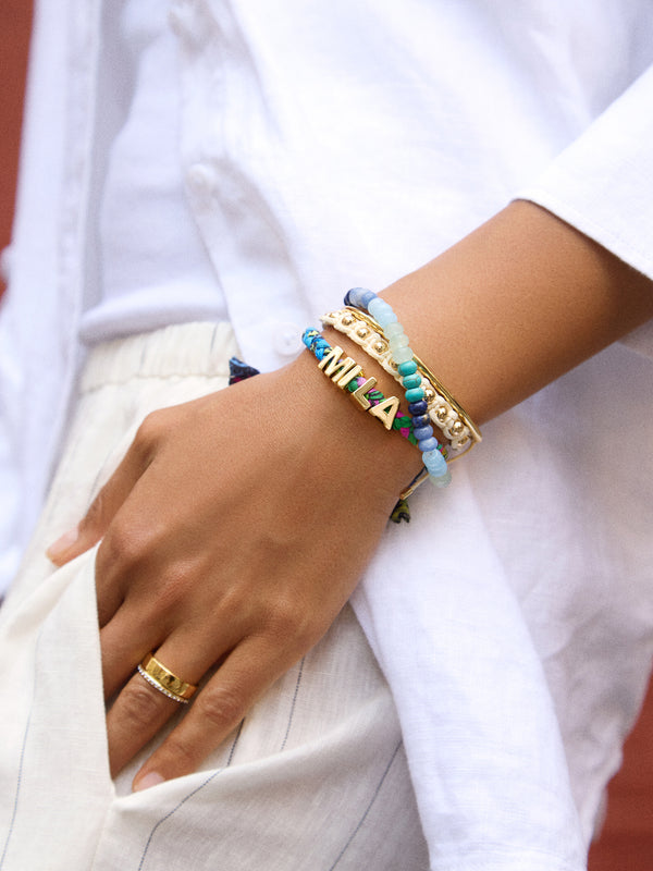 Custom Bandana Nameplate Bracelet - Multi