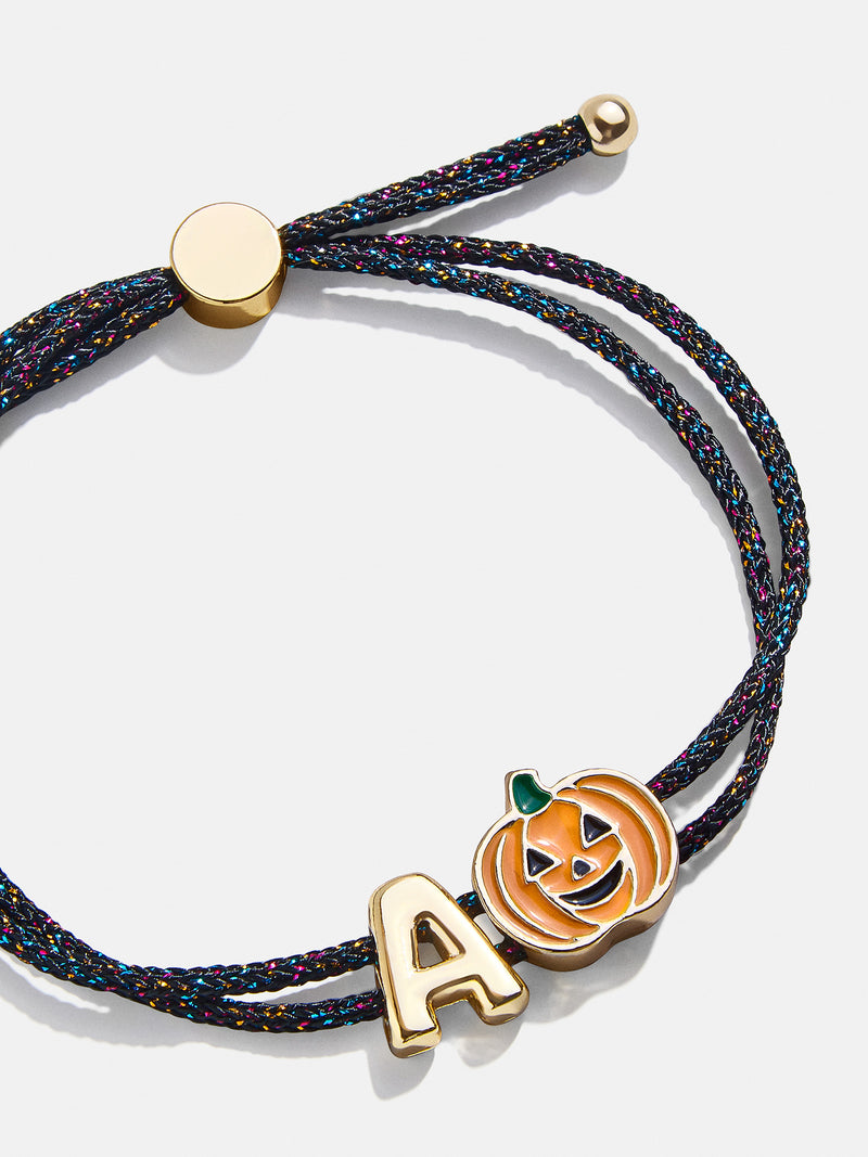 BaubleBar Kids' Halloween Initial Bracelet - Orange - 
    Kids' Halloween bracelet
  
