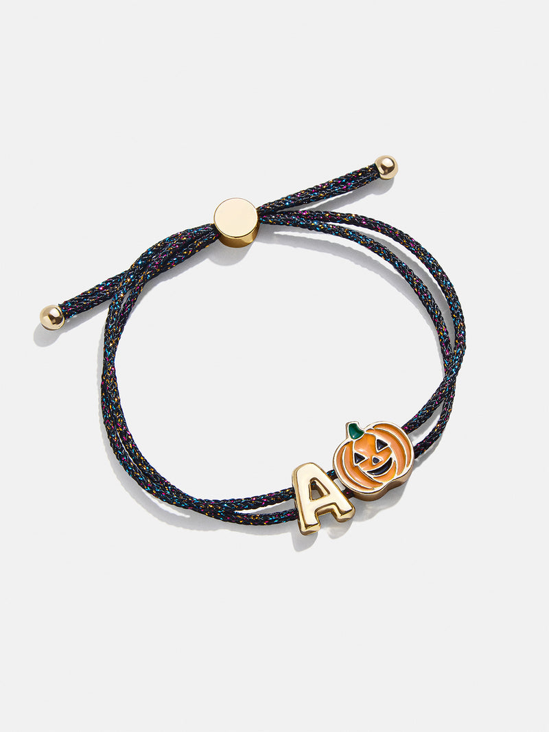 BaubleBar Kids' Halloween Initial Bracelet - Orange - 
    Kids' Halloween bracelet
  
