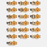 Kids' Halloween Initial Bracelet - Black/Orange