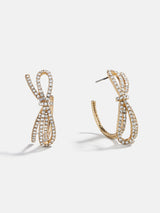 BaubleBar Tied & True Bow Hoop Earrings - Bow - 
    UP TO 80% OFF SALE
  
